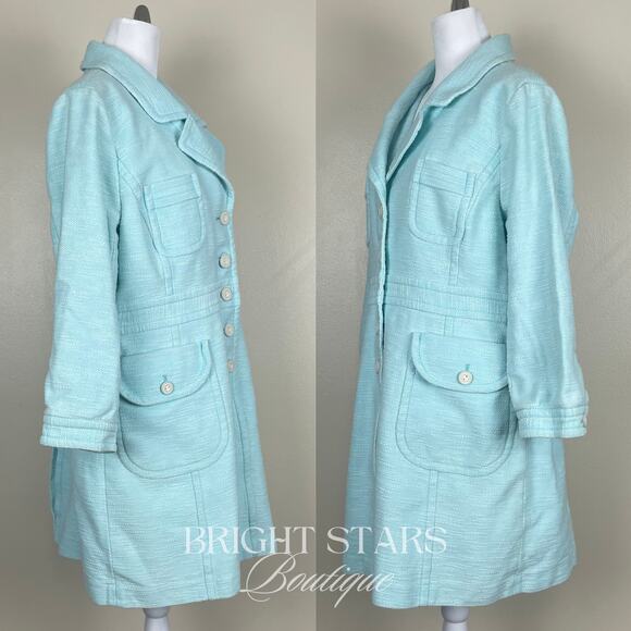 Rare Vintage Blue Coat ASO Rory Gilmore Girls Y2K Classic Spring Alexis Bledel - Picture 6 of 16